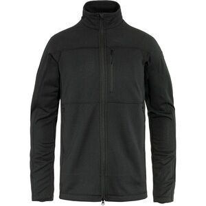Fjallraven Abisko Light Fleece Jacket Size Medium Black Light Packable Hiking